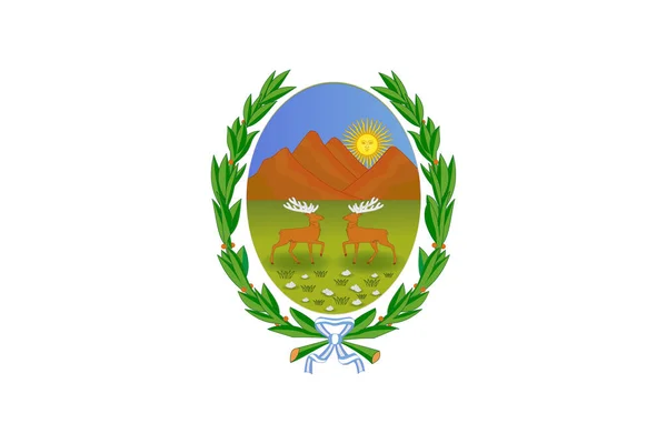 Bandiera San Luis Province Argentina Illustrazione Vettoriale — Vettoriale Stock