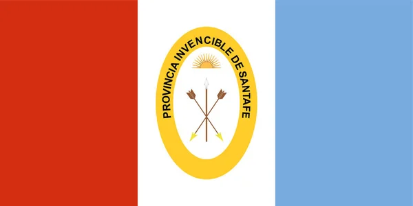 Bandera Santa Provincias Argentina Ilustración Vectorial — Archivo Imágenes Vectoriales