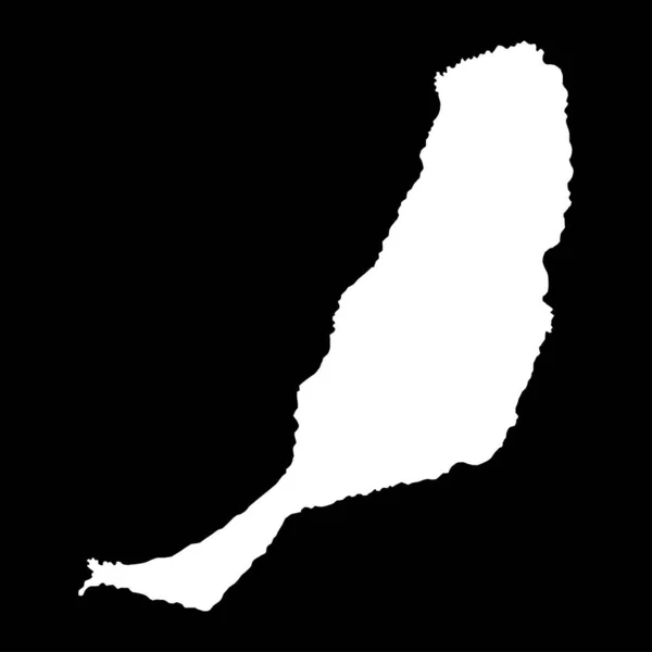 Mapa Fuerteventura España Ilustración Vectorial — Vector de stock