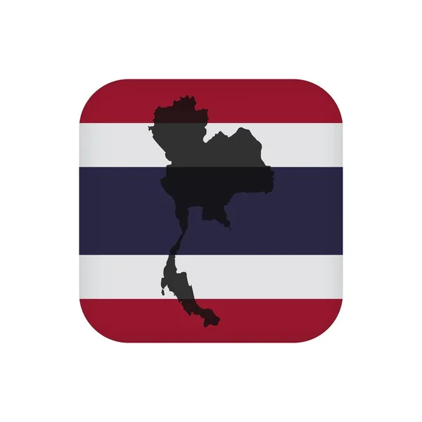 タイの国旗は 公式色 ベクトル図 — ストックベクタ