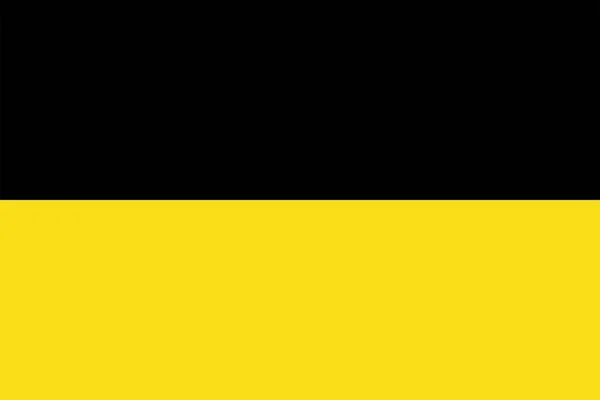 Bandera Baden Wurttemberg Estado Alemania Ilustración Vectorial — Archivo Imágenes Vectoriales