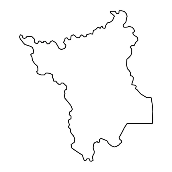 Karte Von Roraima Bundesstaat Brasilien Vektorillustration — Stockvektor