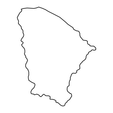 Ceara Haritası, Brezilya eyaleti. Vektör İllüstrasyonu.