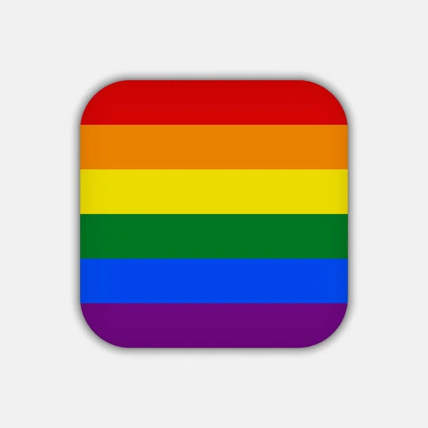 Lgbt Rainbow Pride Flag Vector Illustration —  Vetores de Stock