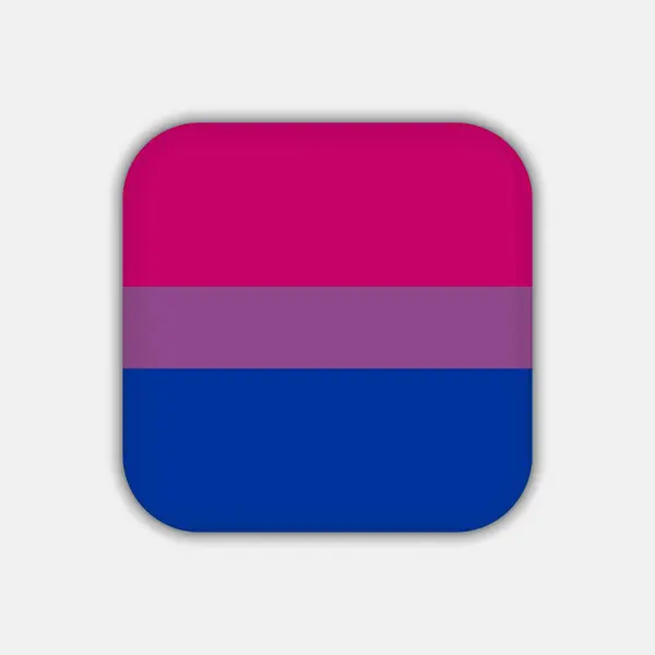 Флаг Бисексуальной Гордости Векторная Иллюстрация — стоковый вектор