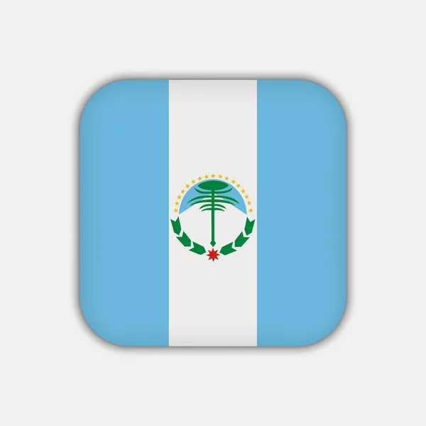Neuquen Vlag Provincies Argentinië Vector Illustratie — Stockvector