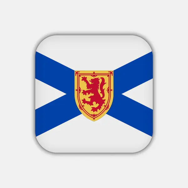 Nova Scotia Flagge Provinz Kanada Vektorillustration — Stockvektor