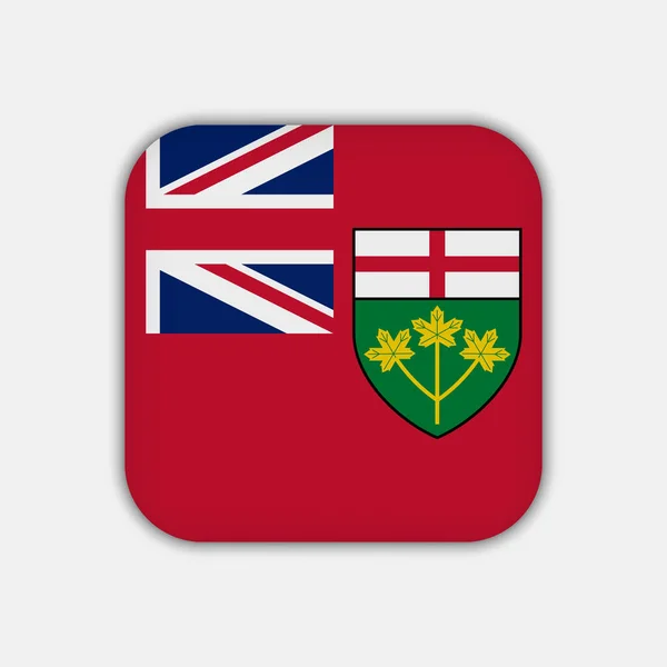 Флаг Онтарио Провинция Канада Векторная Иллюстрация — стоковый вектор