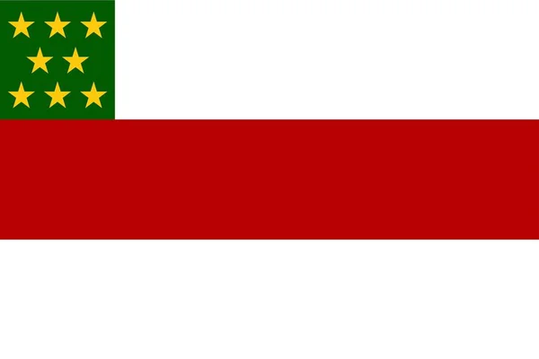 Департамент Флага Пиуры Перу Векторная Миграция — стоковый вектор