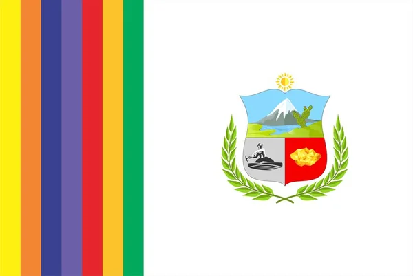 Departamento Bandeira Apurimac Peru Ilustração Vetorial — Vetor de Stock