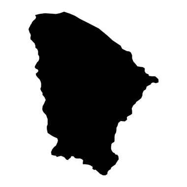 Ceara Haritası, Brezilya eyaleti. Vektör İllüstrasyonu.