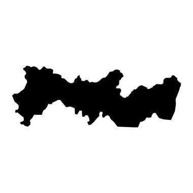 Pernambuco Haritası, Brezilya eyaleti. Vektör İllüstrasyonu.