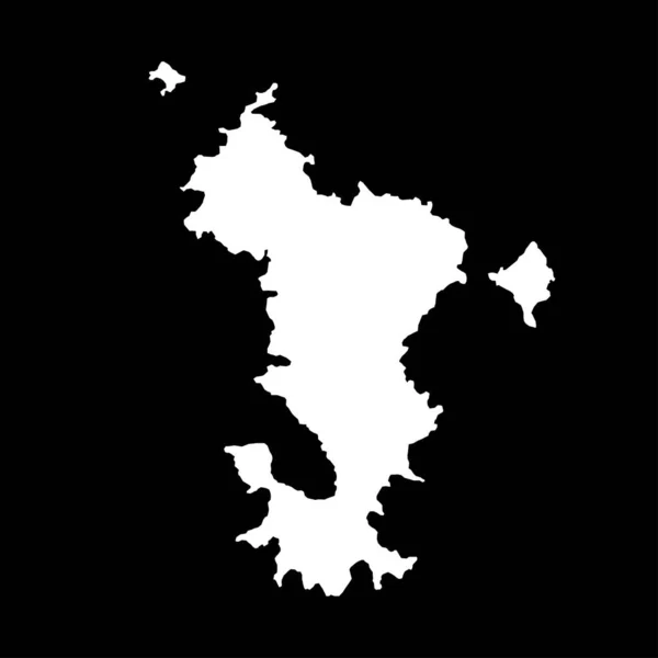 メイオット諸島地図 フランスの領域 ベクターイラスト — ストックベクタ