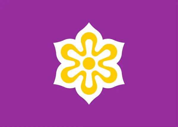 Bandiera Kyoto Prefettura Del Giappone Illustrazione Vettoriale — Vettoriale Stock