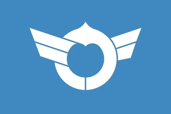 Bandera Shiga Prefectura Japón Ilustración Vectorial — Vector de stock