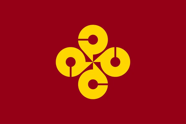 Bandeira Shimane Província Japão Ilustração Vetorial —  Vetores de Stock