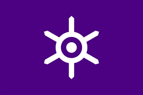 Tokio Vlag Prefectuur Japan Vectorillustratie — Stockvector