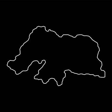 Rio Grande do Norte Haritası, Brezilya eyaleti. Vektör İllüstrasyonu.