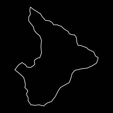 Sergipe Haritası, Brezilya eyaleti. Vektör İllüstrasyonu.