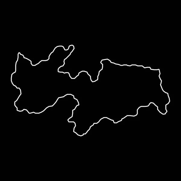 Paraiba Map State Brazil Векторний Приклад — стоковий вектор