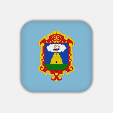 Ayacucho Bayrağı Departmanı. Peru. Vektör İllüstrasyonu.