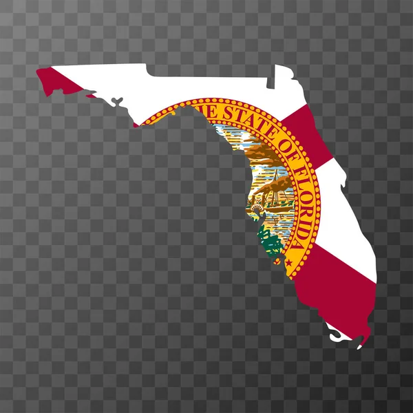 佛罗里达州国旗 矢量插图 — 图库矢量图片