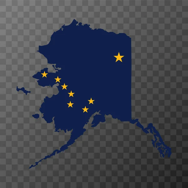 Alaska State Flag Vector Illustration — ストックベクタ