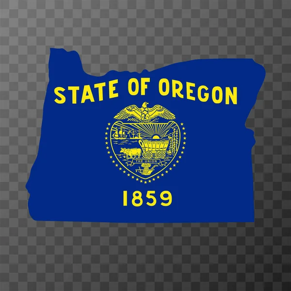 Oregon State Flag Vector Illustration — Stok Vektör
