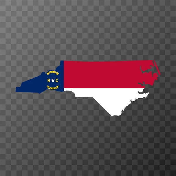 North Carolina State Flag Vector Illustration — Stock Vector