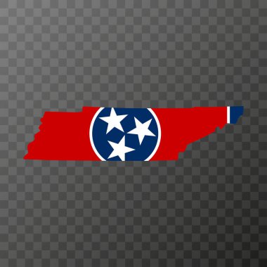 Tennessee state flag. Vector illustration.