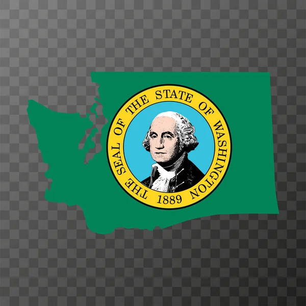 Washington State Flag Vector Illustration — Stock Vector