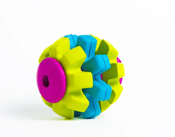 Levande färgade gummi leksak isolerade — Stockfoto