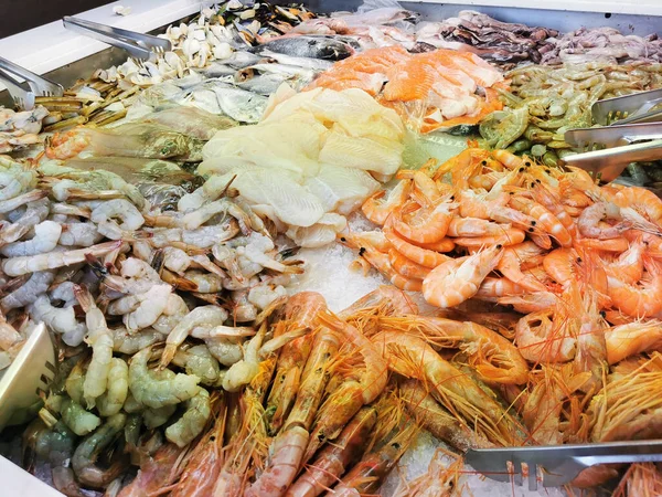 Seafood Restaurant Laid Out Cooking — Stock Photo, Image