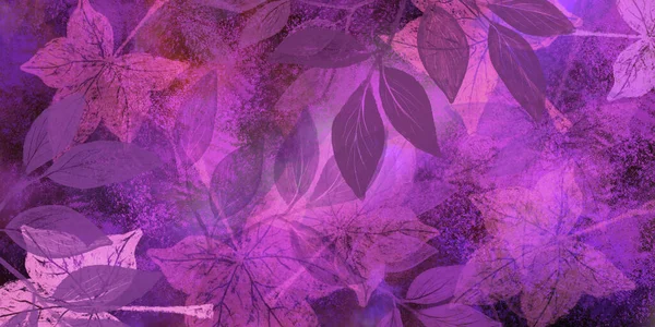 backdrop of colorful floral leaves
