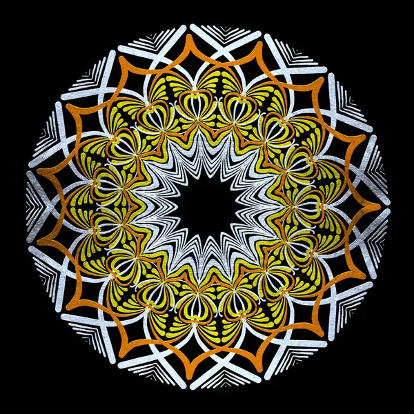 Geometric Lattice Mandala Ethnic Style — Foto de Stock