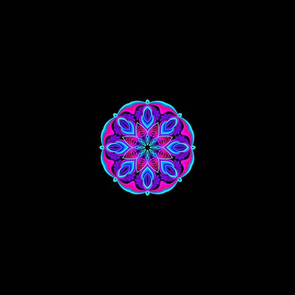 Geometric Lattice Mandala Ethnic Style — 图库照片