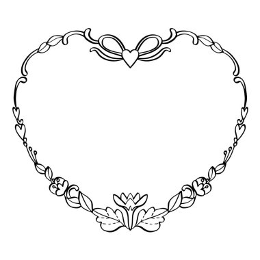 Çiçek çelengi kalp şekli sanatı