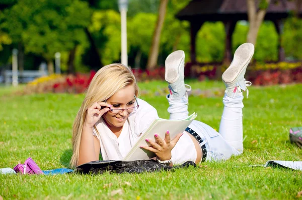 Happy young high school student — Stock Photo, Image