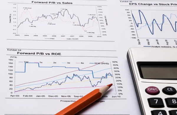 Finanzanalyse und Buchhaltungskonzept — Stockfoto