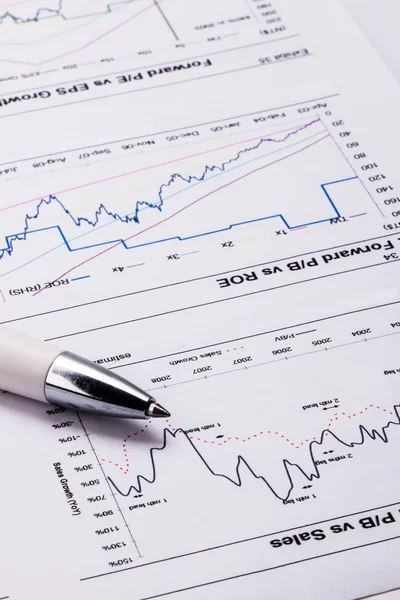 Finanzanalyse und Buchhaltungskonzept — Stockfoto