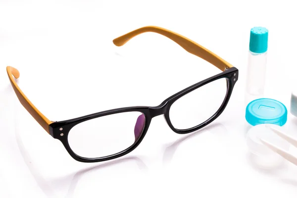 Glasses and eye chart — Stock Photo, Image