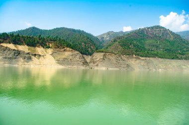 Tehri lake in Uttarakhand, india, Tehri Lake is an artificial dam reservoir. Tehri Dam, the tallest dam in India and Tehri dam is Asia's largest man-made lake.