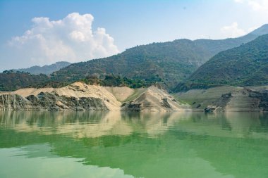 Tehri lake in Uttarakhand, india, Tehri Lake is an artificial dam reservoir. Tehri Dam, the tallest dam in India and Tehri dam is Asia's largest man-made lake.