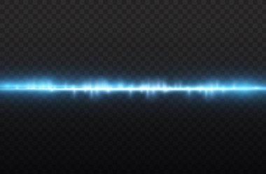 Lazer ışınları, yatay mavi ışık çizgileri..