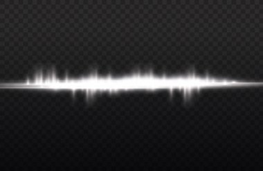 Yatay ışık ışınları, parlayan beyaz yatay çizgi