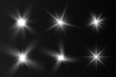 Parlayan beyaz ışık, patlayan güneş ışınları..