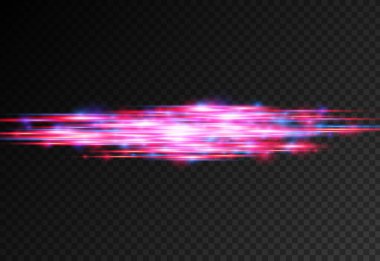 Kırmızı, mavi hareket çizgisi, yatay ışık ışınları.