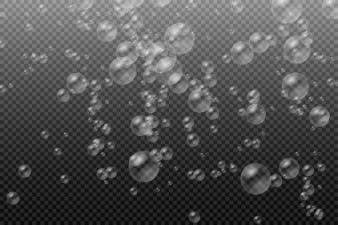 Bir dizi gerçekçi renkli sabun köpüğü.. 