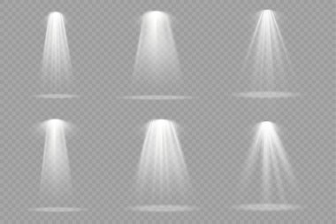 Beyaz spot ışığı, projektör ışığı efekti.