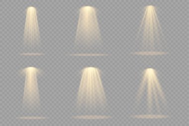 Sarı spot ışığı, projektör ışığı efekti.